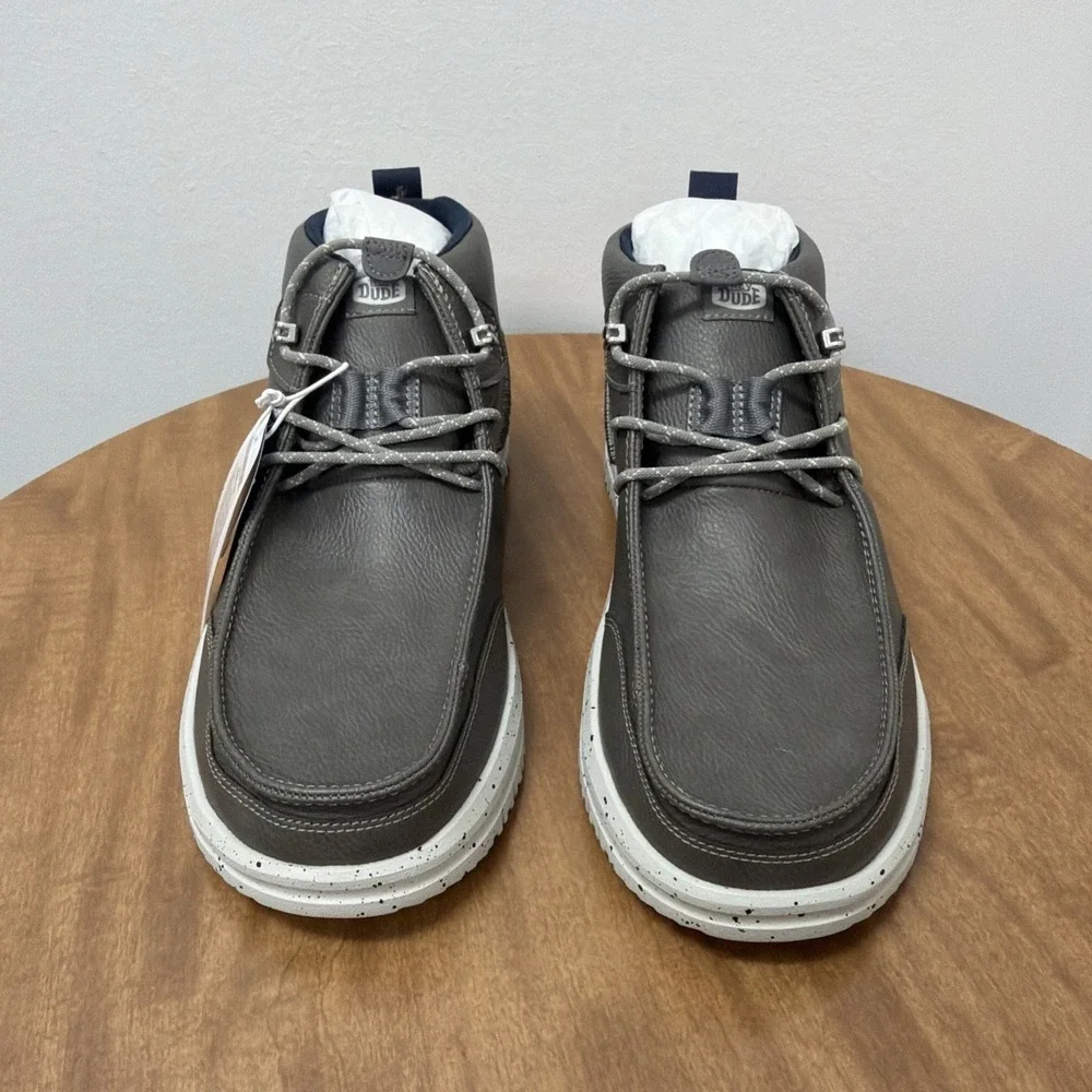 Hey Dude‎ Bradley Chukka Classic Comfort Outdoor Easy On Boots Men's Sz 10 Grey